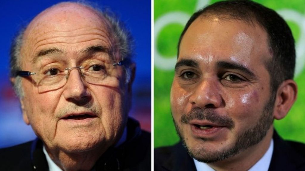 Fifa corruption scandal: Blatter and Ali vie for presidency - BBC News - _83292937_83292936
