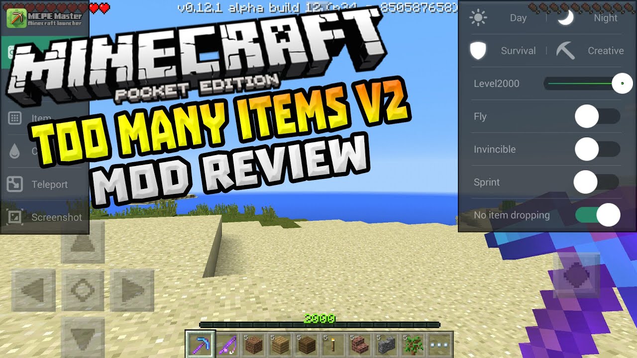 Download Minecraft Too Many Items Mod