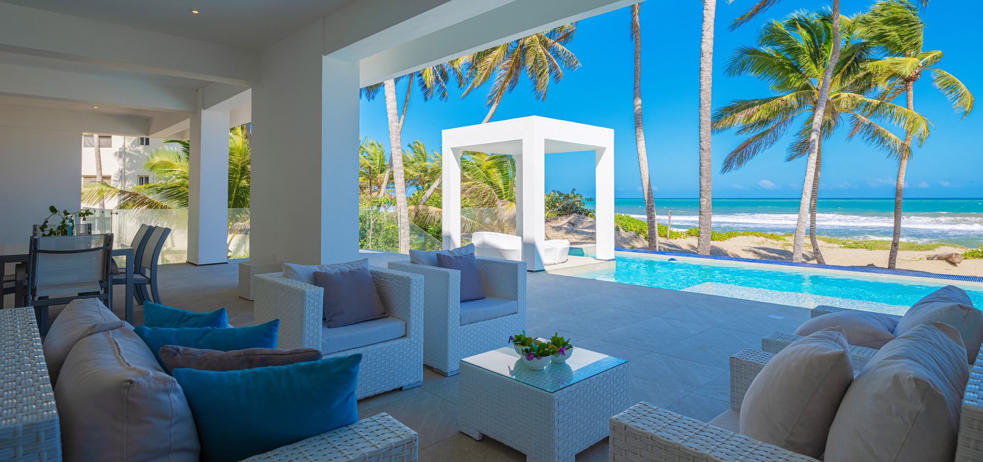 Modern beachfront vi in the Dominican Republic